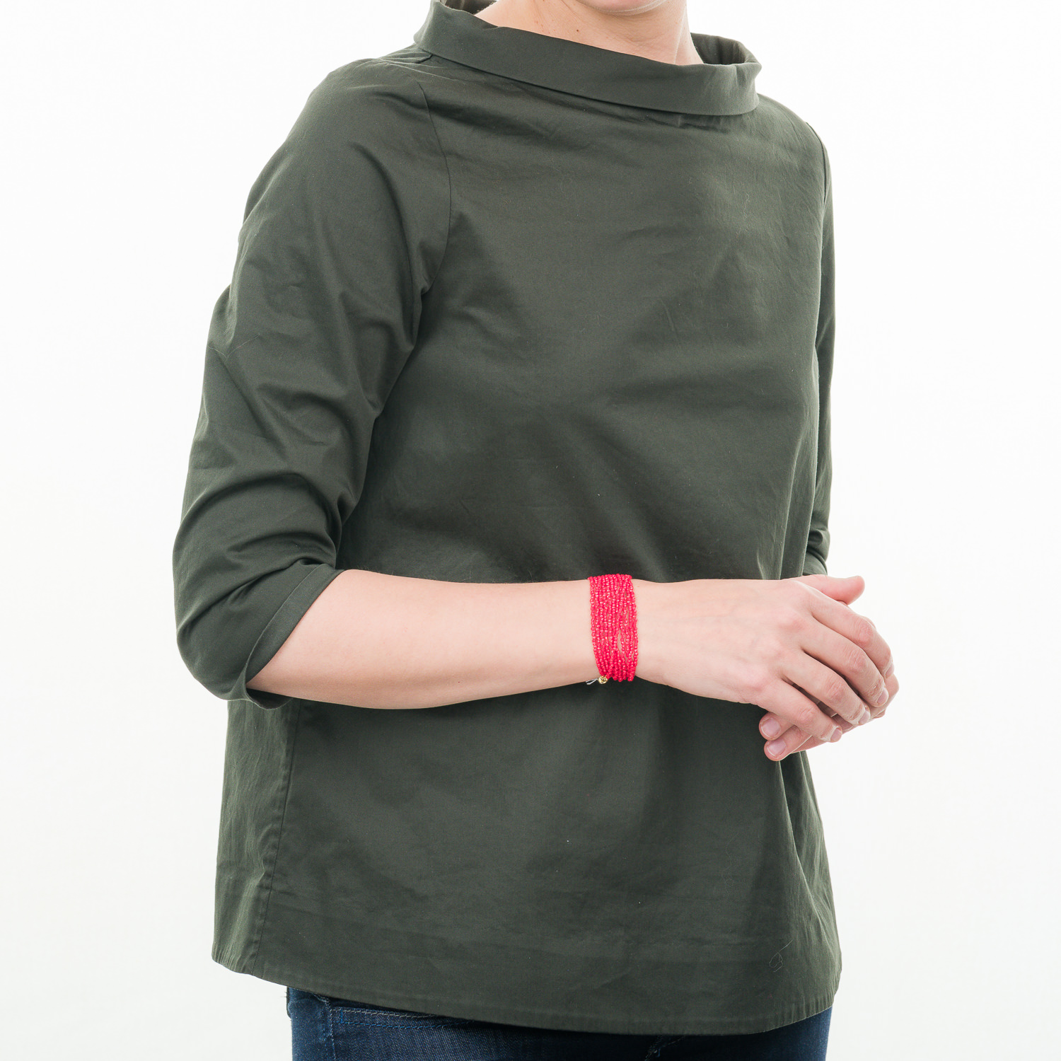 Rote Perlen Kette & Armband