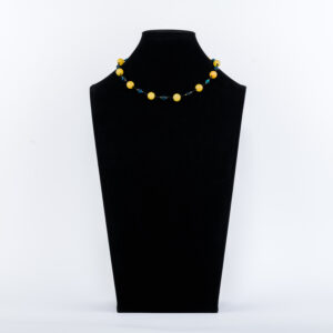 senai_jewels-654 Bienenwachsstein Halskette mit Lapislazuli und blauem Tigerauge