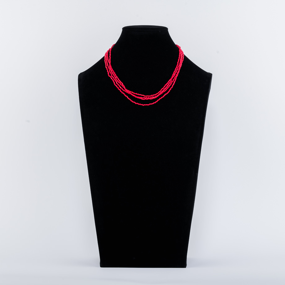 Rote Perlen Kette & Armband