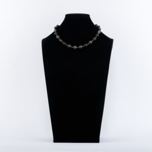 Rhyolith Jaspis Ohrringe mit Onyx