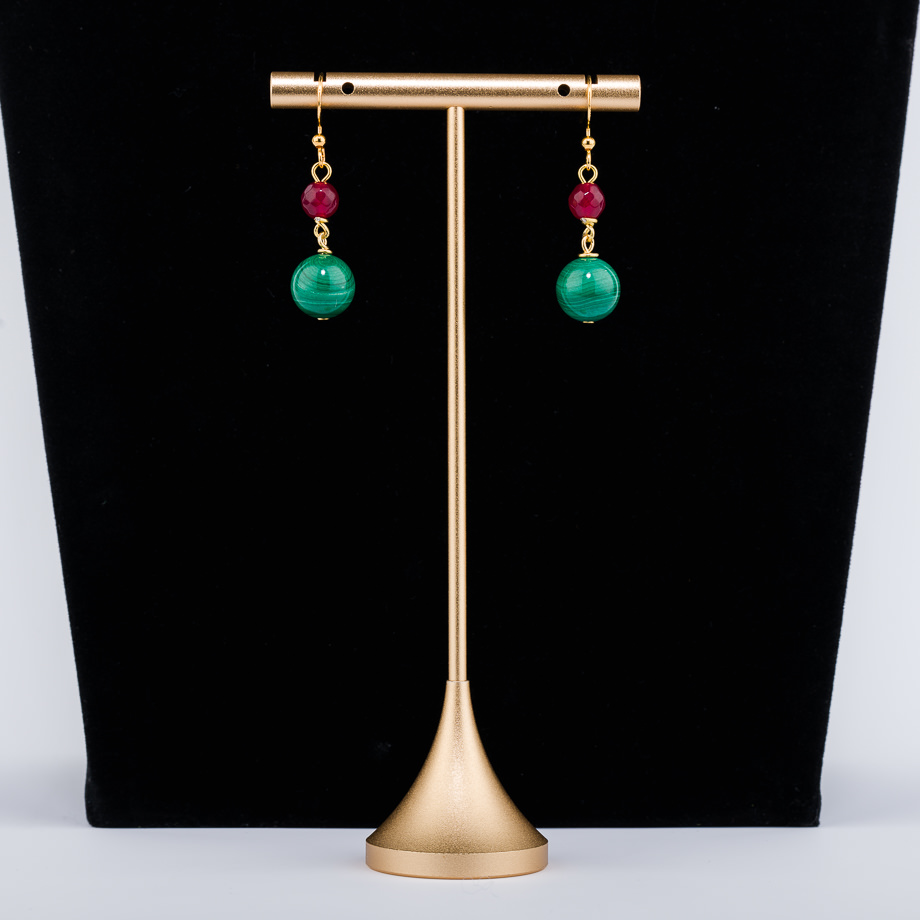 Malachit Halskette Transformer mit Chalcedon – Bild 3