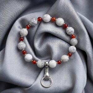 grau-armband-produkt-1 Graues Jaspis Armband mit rotem Onyx