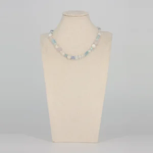 Aquamarin Halskette mit Steinmix von Senai Jewels, handgefertigt in Zürich