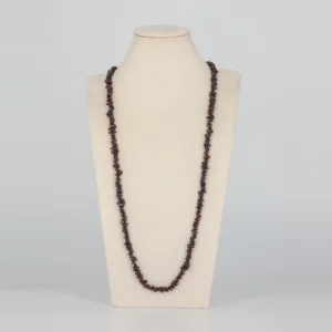 Granat Halskette lang von Senai Jewels, handgefertigt in Zürich