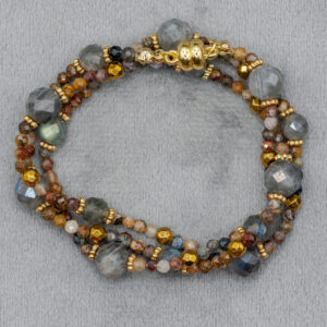Pietersit Halskette & Armband mit Labradorit von Senai Jewels, handgefertigt in Zürich