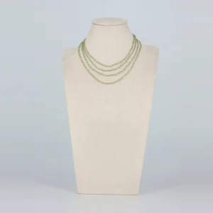 Japanische Rocailles Halskette & Armband in Grün und Gold von Senai Jewels, handgefertigt in Zürich