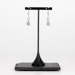 Helle Ohrringe mit Apatit von Senai Jewels, handgefertigt in Zürich
