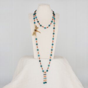 senai-jewels-transformer-141 Apatit Halskette mit Karneol und Libelle – zweite Ansicht